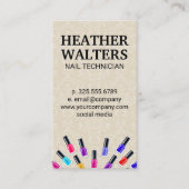 Nail Poolse flessen | DamasMonogram Visitekaartje (Voorkant)