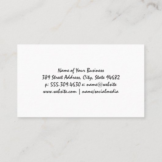 Nail Poolse flessen Visitekaartje (Achterkant)