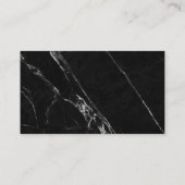 Nail Poolse flessenbak | Zwarte marmer Visitekaartje (Achterkant)