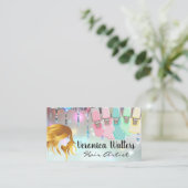 Nail Poolse lekkages | Bokeh Glamor Klantenkaartje (Staand voorkant)