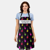 Nail: Poolse naam patroonaangepaste zalonspa Schort (Gedragen)