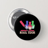 Nail-Poolse pedicurist Manicurist Nail-technicus Ronde Button 5,7 Cm (Voorkant /achterkant)