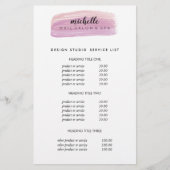 Nail Poolse Pensa Nail Salon Pricing & Services Flyer (Voorkant)