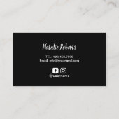 Nail Poolse Roos Gold Drivers Silver Manicurist Visitekaartje (Achterkant)