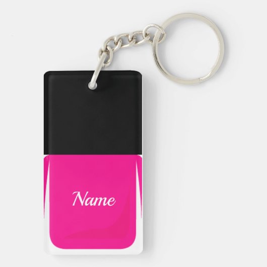 Nail Poolse Sleutelhanger Roze (achterkant)