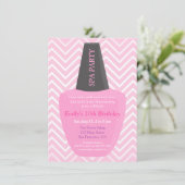 Nail Poolse Spa Girls Birthday Party Kaart (Staand voorkant)