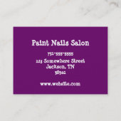 Nail Poolse Visitekaartjes (Achterkant)