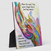 Nail Prints in zijn hand Fotoplaat (Zijkant)