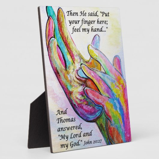 Nail Prints in zijn hand Fotoplaat (Zijkant)