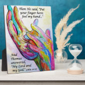 Nail Prints in zijn hand Fotoplaat (Zijkant)