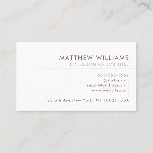 Nail Professional QR-code Logo Modern Visitekaartje (Achterkant)