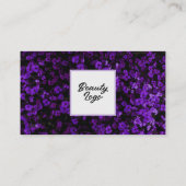 Nail | Purple Flowers | Beauty Salon Loyalty Card (Achterkant)