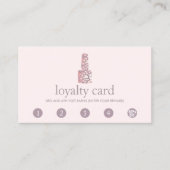 Nail Salon 5 Punch Customer Loyalty Card (Voorkant)