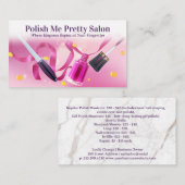 Nail Salon Achtergrond | Manicure Polish Klantenkaartje (Voorkant / Achterkant)