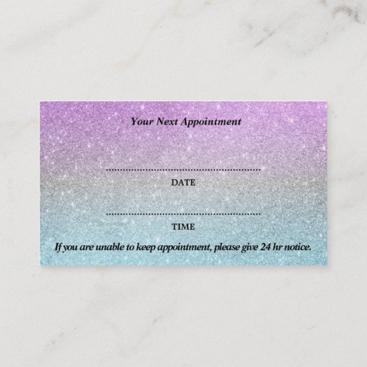 Nail Salon Afspraak Visitekaartje Klantenkaartje (Achterkant)