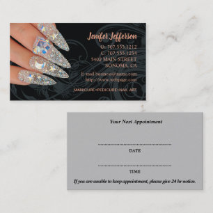 Nail Salon Afspraak Visitekaartje Klantenkaartje