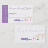 Nail Salon Appointards Afsprakenkaartje (Voorkant / Achterkant)