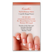 Nail Salon Artiest Magnetisch Visitekaartje (Voorkant Verticaal)