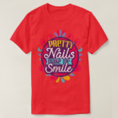 Nail Salon Beautician Nail Designer T-shirt (Design voorkant)