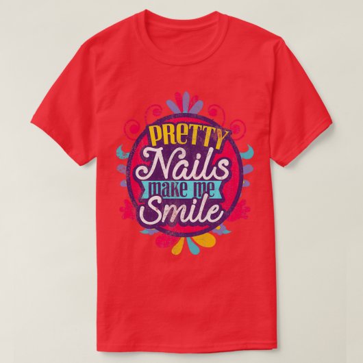 Nail Salon Beautician Nail Designer T-shirt (Design voorkant)