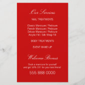 Nail Salon Beauty Center flyer (Achterkant)