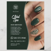Nail Salon Bewerkbare Flyer (Voorkant)