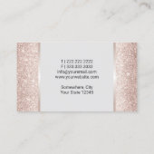 Nail Salon Blush Roos Gold Glitter Poolse mest Visitekaartje (Achterkant)