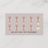 Nail Salon Blush Roos Gold Poolse stagiair Klantenkaartje (Voorkant)