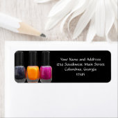 Nail Salon Business, Heldere Poolse flessen Etiket (Insitu)