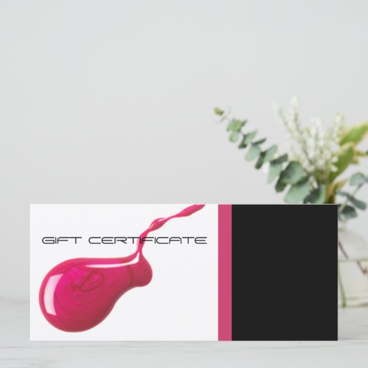 Nail Salon Cadeaubonnen (Staand voorkant)