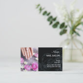 Nail Salon Customer Loyalty Punch Visitekaartje (Staand voorkant)