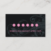 Nail Salon Customer Loyalty Punch Visitekaartje (Achterkant)