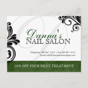 Nail Salon en Spa Adverteren Briefkaart