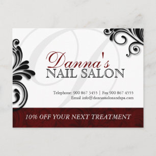 Nail Salon en Spa Adverteren Briefkaart