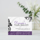 Nail Salon en Spa Adverteren Briefkaart (Staand voorkant)