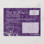 Nail Salon en Spa Adverteren Briefkaart (Achterkant)