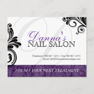 Nail Salon en Spa Adverteren Briefkaart