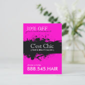 Nail Salon en Spa Adverteren Briefkaart (Staand voorkant)