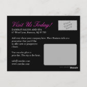 Nail Salon en Spa Adverteren Briefkaart (Achterkant)