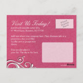 Nail Salon en Spa Adverteren Briefkaart (Achterkant)