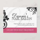 Nail Salon en Spa Adverteren Briefkaart (Voorkant)