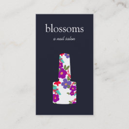 Nail Salon Floral Nail Poolse fles Visitekaartje