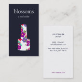 Nail Salon Floral Nail Poolse fles Visitekaartje (Voorkant / Achterkant)