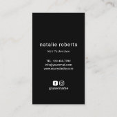 Nail Salon Geometric Gold Poolse ventilatormanicur Visitekaartje (Achterkant)