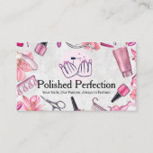 Nail Salon Gereedschap | Gemanipuleerde gepolijste Visitekaartje (Voorkant)