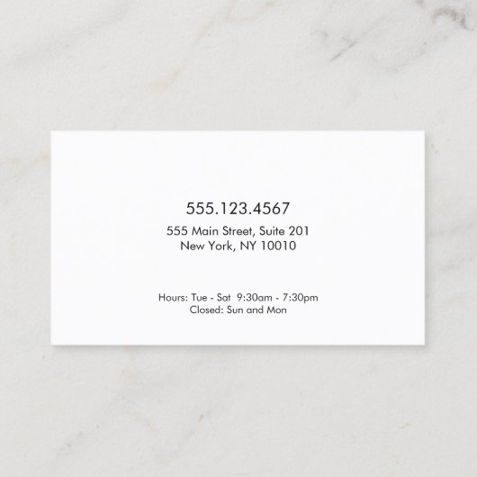 Nail Salon Glitter Poolse Drop Logo Manicurist Visitekaartje (Achterkant)