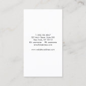 Nail Salon Glitter Poolse fles Visitekaartje (Achterkant)