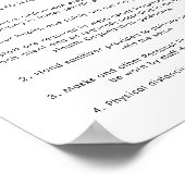 Nail Salon Health Safety Poster Gold Glitter (Hoek)