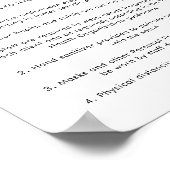 Nail Salon Health Safety Poster Silver Glitter (Hoek)