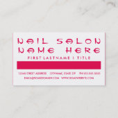 NAIL SALON klantwaardestijging (moskee-vierkantjes Klantenkaartje (Achterkant)